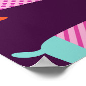 Dachshund Dogs: naadloos Schattige patroon. Poster (Hoek)