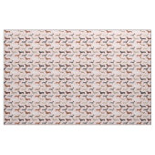Dachshund dogs pastelroze stof (Fat Quarter)