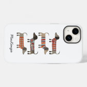 Dachshund Dogs Personalized Case-Mate iPhone Case (Achterkant (horizontaal))