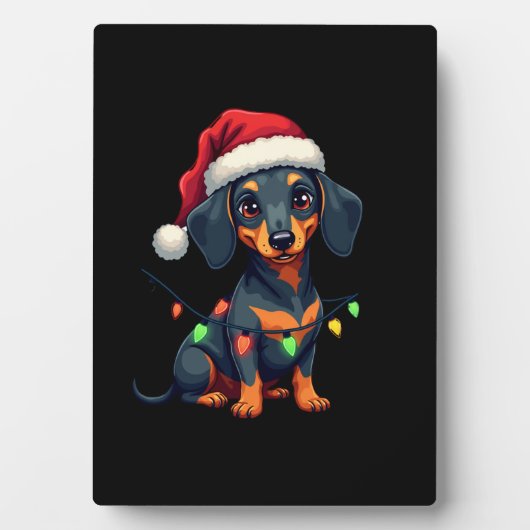 Dachshund Dogs Tree Christmas Sweater Xmas Gifts F Fotoplaat (voorkant)