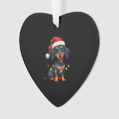 Dachshund Dogs Tree Christmas Sweater Xmas Gifts F Ornament (voorkant)