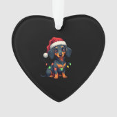 Dachshund Dogs Tree Christmas Sweater Xmas Gifts F Ornament (voorkant)