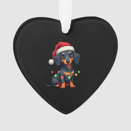 Dachshund Dogs Tree Christmas Sweater Xmas Gifts F Ornament (voorkant)