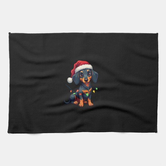 Dachshund Dogs Tree Christmas Sweater Xmas Gifts F Theedoek (Horizontaal)