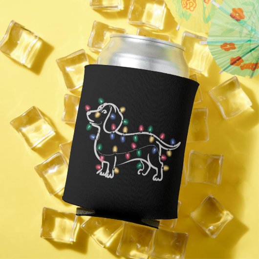 Dachshund Dogs Tree Christmas Xmas Pet Dog  Blikjeskoeler (Insitu Zomer)