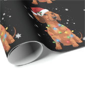 Dachshund Dogs Tree Christmas Xmas Pet Dog  Cadeaupapier (Rol Hoek)