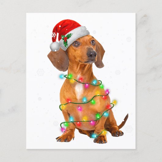 Dachshund Dogs Tree kerstSweater Xmas Giften P Flyer (Voorkant)