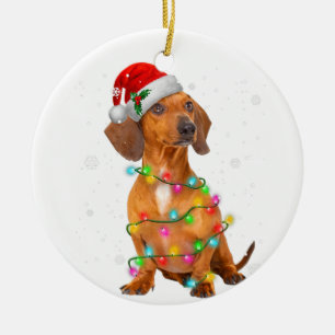 Dachshund Dogs Tree kerstSweater Xmas Giften P Keramisch Ornament