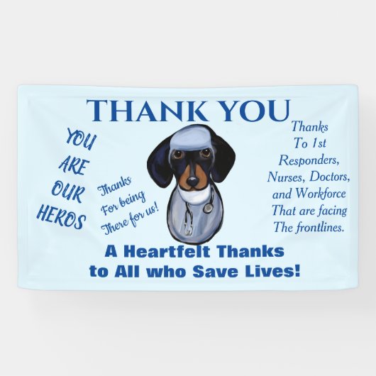 Dachshund Dokter Spandoek (Horizontaal)