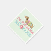 Dachshund & Donuts Verjaardag Baby shower Party Servet (Hoek)