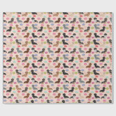 Dachshund-donuts voor het verpakken van papier (Vlak)