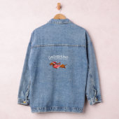 Dachshund Door De Sneeuw Grappige Hond Kerstmis Cl Denim Jacket (Hangar)