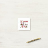 Dachshund Door de Sneeuw Kerstmis Hond Liefhebber Post-it® Notes (Op bureau)