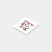Dachshund Door de Sneeuw Kerstmis Hond Liefhebber Post-it® Notes (Schuin)