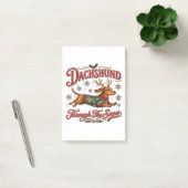 Dachshund door de sneeuw post-it® notes (Kantoor)