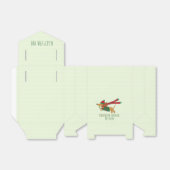 Dachshund door de sneeuwflesbox bedankdoosjes (Uitgevouwen)