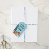 Dachshund door de sneeuwgrappige hondenliefhebber cadeaulabel (Met Touw)