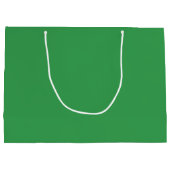 Dachshund door de sneeuwkerst op maat large cadeautasje (Achterkant)