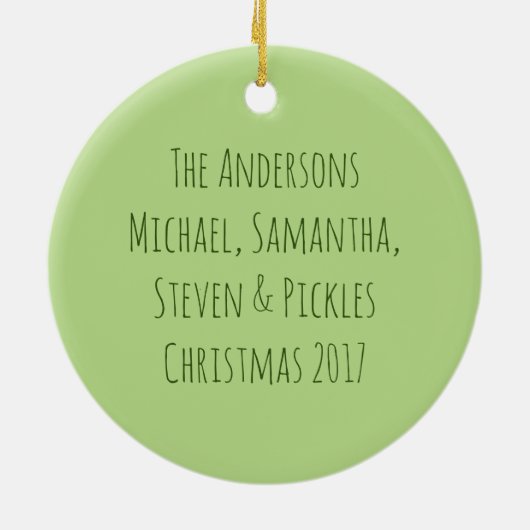 Dachshund door het Ornament sneeuwcirkel (Achterkant)