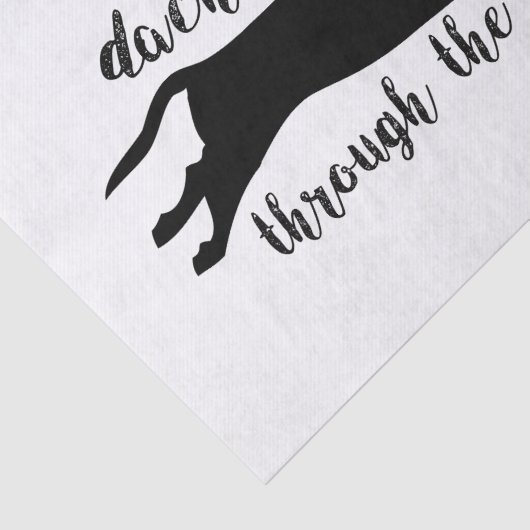 Dachshund door het sneeuwkerstVakantie Tissuepapier (Detail)