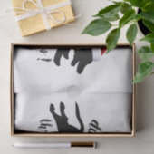 Dachshund door het sneeuwkerstVakantie Tissuepapier (Geschenk)