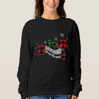 Dachshund door Snow Doxie Dog Pset Christm Trui
