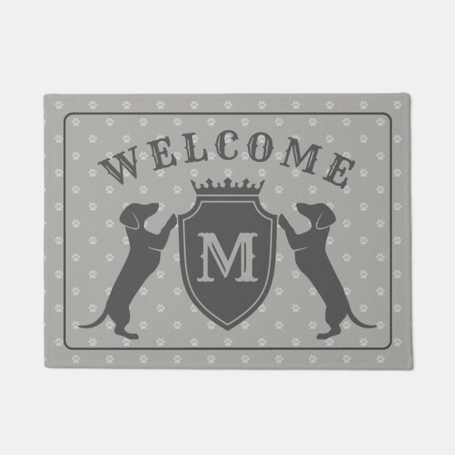  Dachshund Doormat Deurmat (Voorkant)