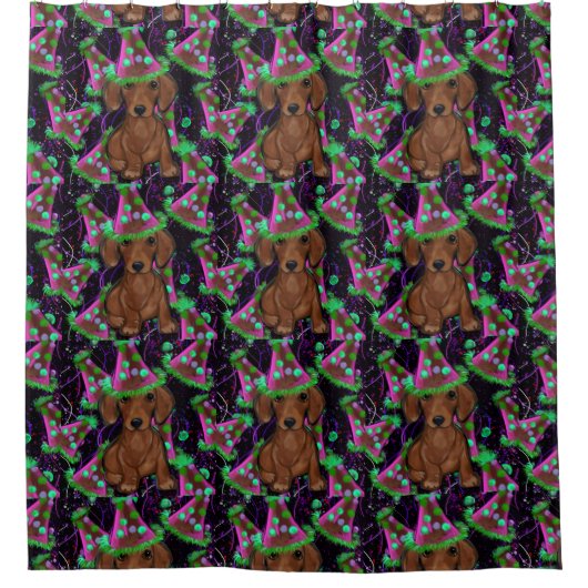 Dachshund Douchegordijn (Voorkant)