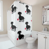 Dachshund Douchegordijn (In situ)