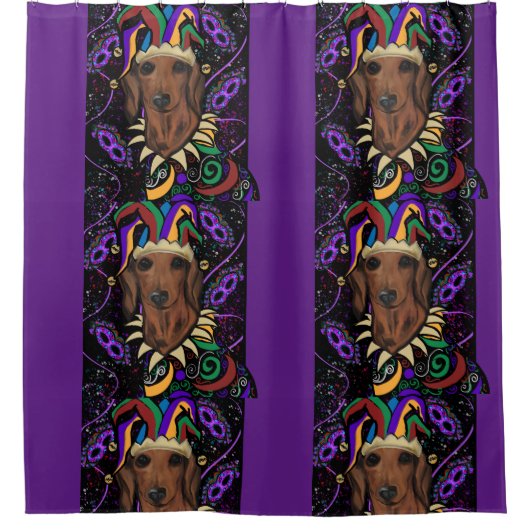 Dachshund Douchegordijn (Voorkant)