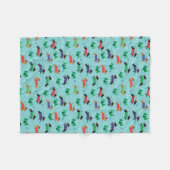 Dachshund Doxie Dog Kerstfeestdag Fleece Deken (Voorkant (Horizontaal))