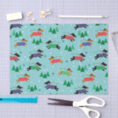 Dachshund Doxie Dog Kerstfeestdag Tissuepapier (Craft)