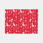 Dachshund Doxie Ik hou van je harten deken (Voorkant (Horizontaal))