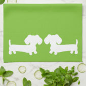 Dachshund Doxie Kitchen Towels Theedoek (Gevouwen)