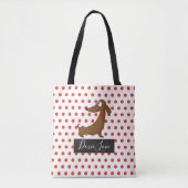 Dachshund (Doxie) Love Canvas tas (Voorkant)