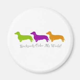 Dachshund - Doxie, oorspronkelijke, illustratieve  Magneet