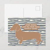 Dachshund Doxie Teckel Lover Illustratie Citaat Briefkaart (Voorkant / Achterkant)