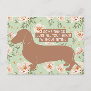 Dachshund Doxie Teckel Lover Illustratie Citaat Briefkaart