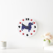 Dachshund, Doxie Wall Clock Ronde Klok (Huis)