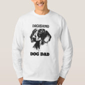 Dachshund Doxie Wiener Dog Dad T-shirt (Voorkant)