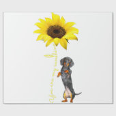 Dachshund Doxie Wiener Dotson Mama Mor Gifts Cadeaupapier (Vlak)