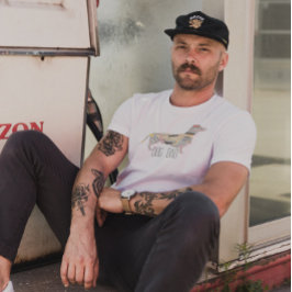 Dachshund Doxin Doxie Wiener Dog Dad Retro Grunge T-shirt