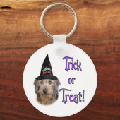 Dachshund (draad) Trick Sleutelhanger (Voorkant)