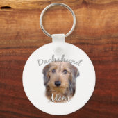 Dachshund (draadhaar) Moeder 2 Sleutelhanger (Voorkant)