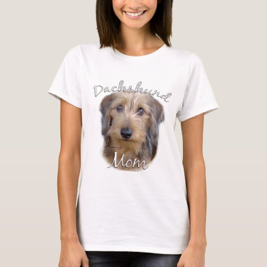 Dachshund (draadhaar) Moeder 2 T-shirt (Voorkant)