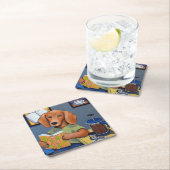Dachshund Drink koffie-onderzetter Kartonnen Onderzetters (Insitu)