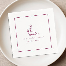 Dachshund Drink Op Me Cocktailservetjes Niet Wijn Servet