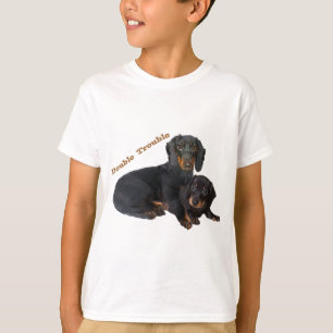 Dachshund Dubbele T-shirts