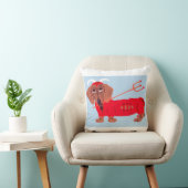 Dachshund Duivel Kussen (Stoel)