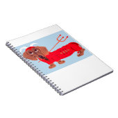 Dachshund Duivel Notitieboek (Rechterzijde)